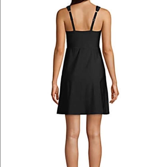 Lands' End Plus Regular Surplice Tummy Control one piece swimsuit black Various - Picture 9 of 15